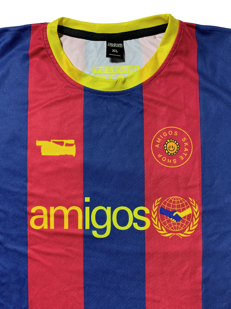 televisi star tee shirt amigos jersey soccer (barcelona)
