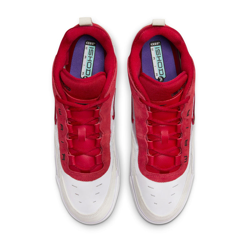 nike sb shoes air max ishod (white/varsity red/summit white)