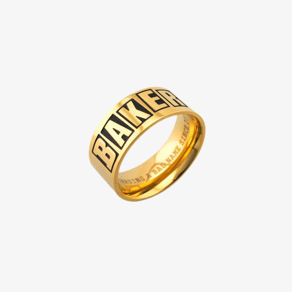 baker ring brand logo (gold)