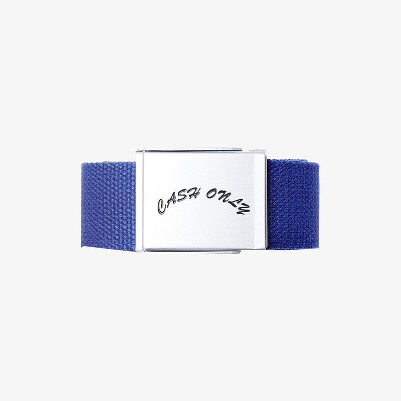 cash only belt logo (blue)