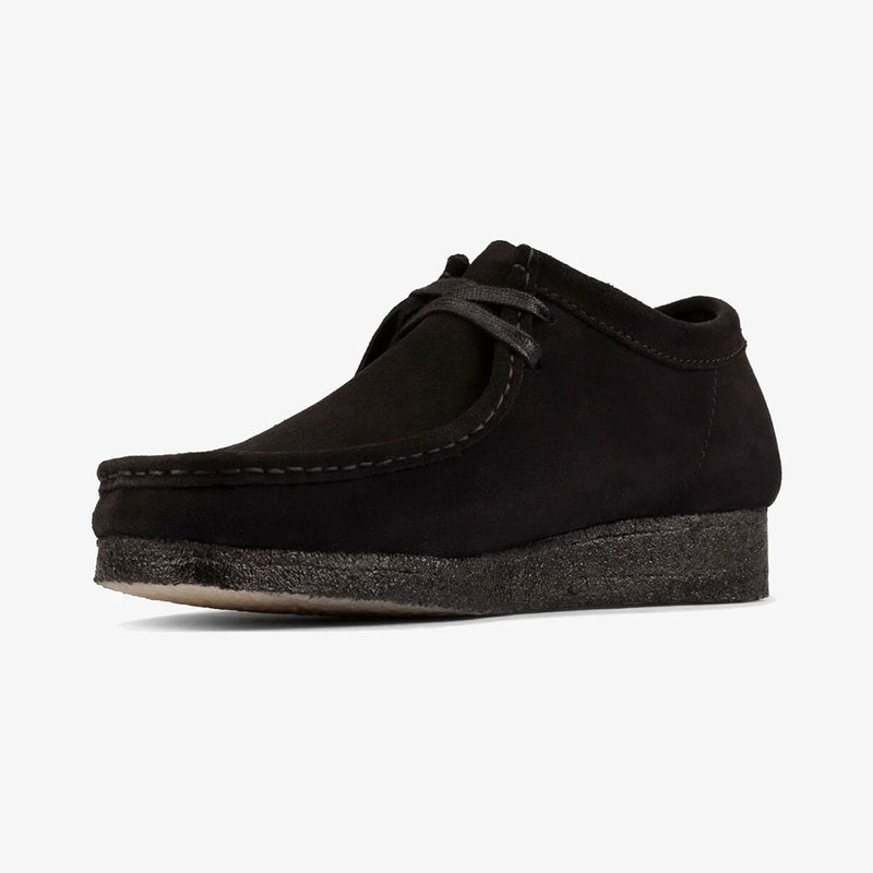 clarks shoes wallabee (black/suede)