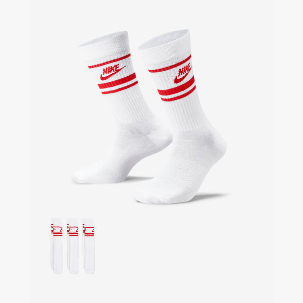 nike sb socks pack everyday nsw essential (white/university red)