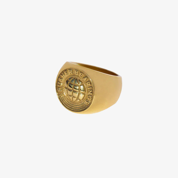 pusher ring gold plated 24k