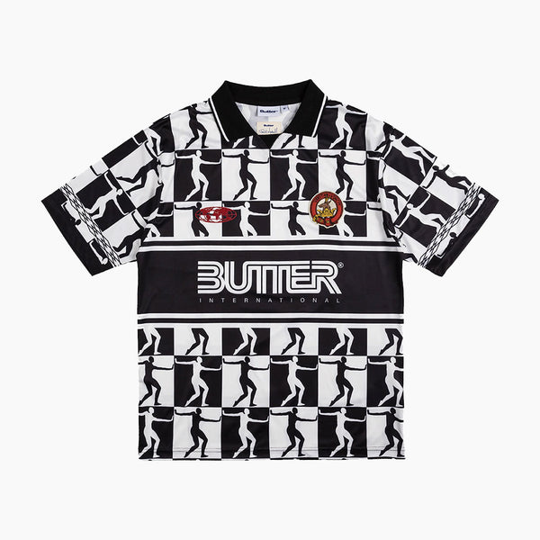 butter goods tee shirt jersey marshall (black/white)