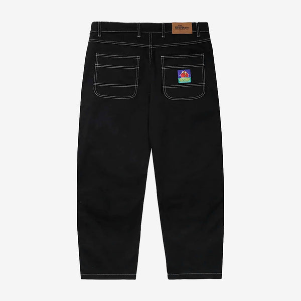 butter goods pants double knee work (washed black)