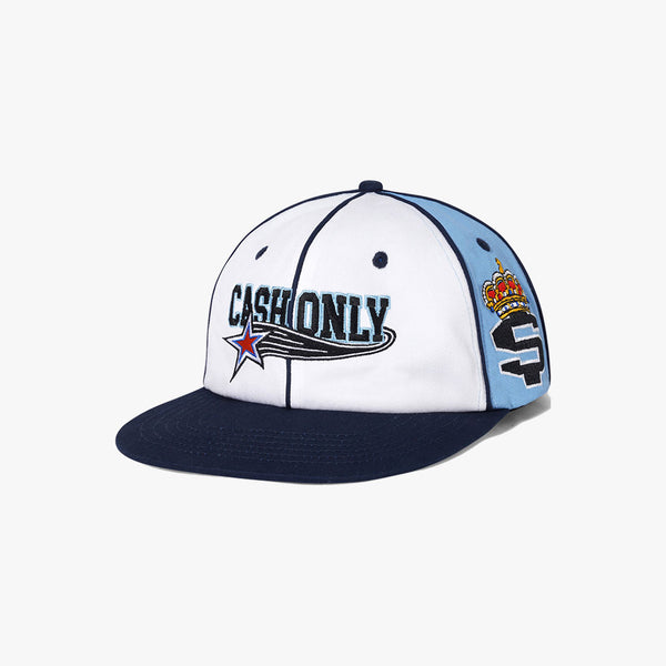 cash only cap snapback downtown (white/navy/pale blue)