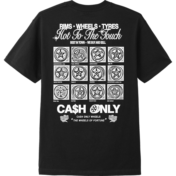 cash only tee shirt wheels (black)