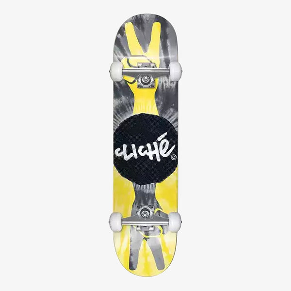 cliché skateboard complete peace (yellow/black) 8