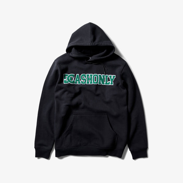 dc sweatshirt cash only hood (black)