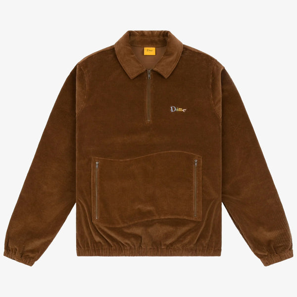 dime jacket quarter zip cord friends (light brown)