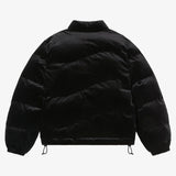 dime jacket quilted puffer velvet (black)