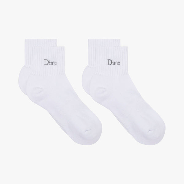 dime socks pack classic (white)