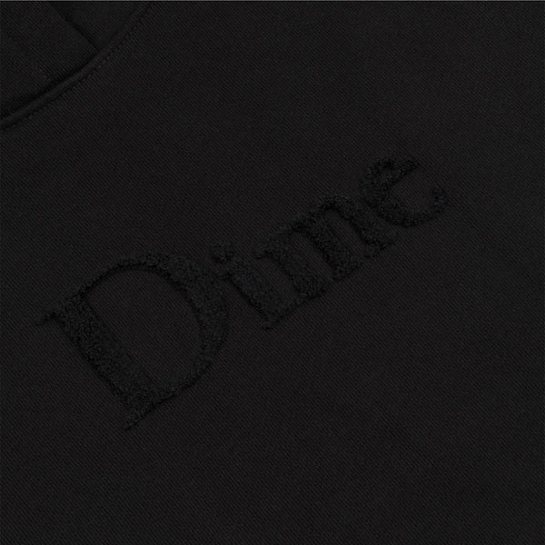 dime sweatshirt hood classic chenille logo (black)