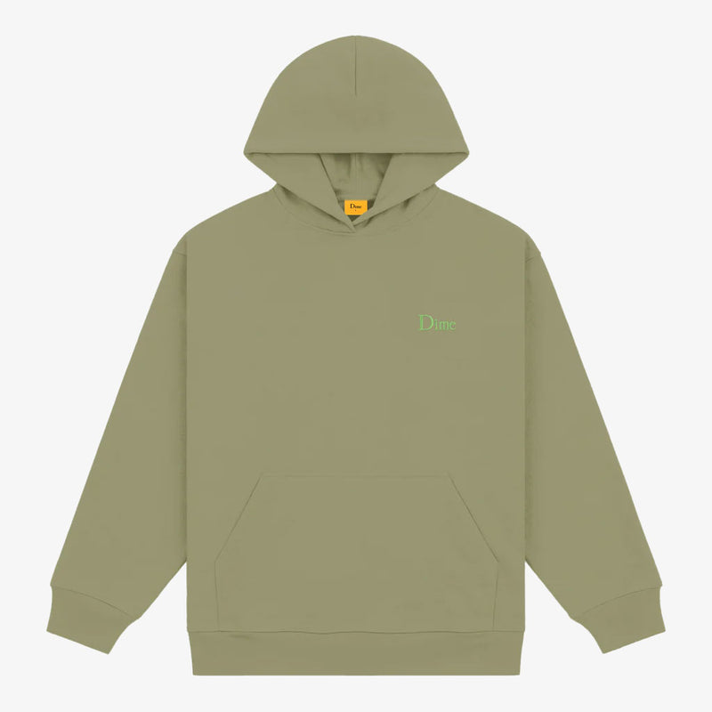 dime sweatshirt hood classic small logo (army green)