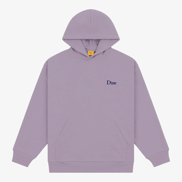 dime sweatshirt hood classic small logo (plum grey)