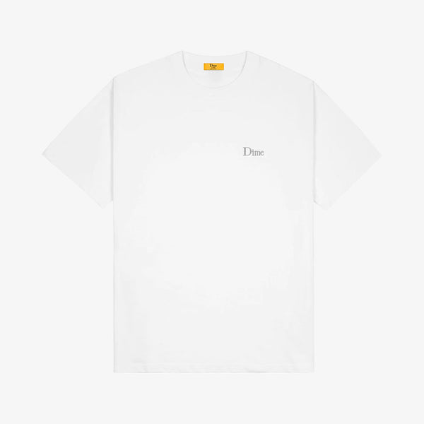 dime tee shirt classic small logo (white)