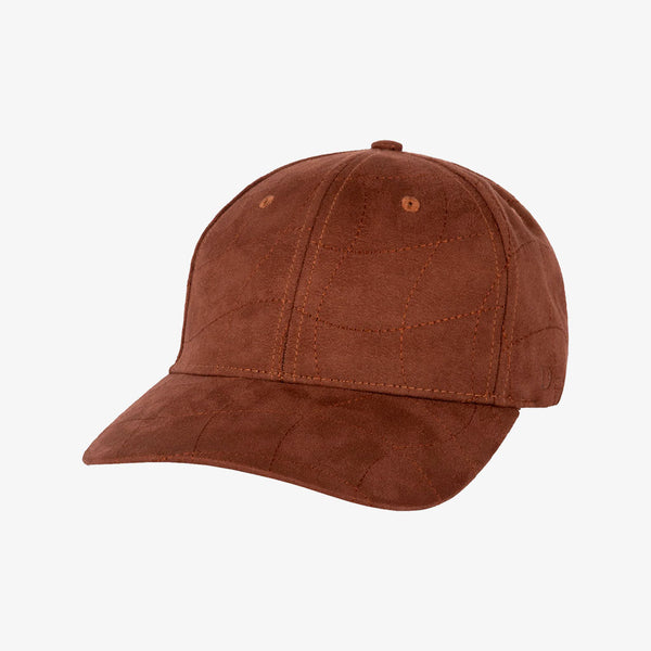 dime cap 6 panel wave quilted full fit (caramel)