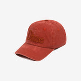 dime cap baseball polo dad hat classic 3D (orange washed)
