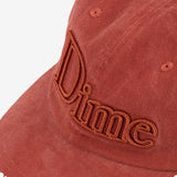 dime cap baseball polo dad hat classic 3D (orange washed)