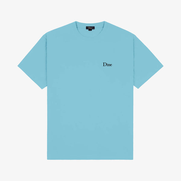 dime tee shirt classic small logo (ocean blue)