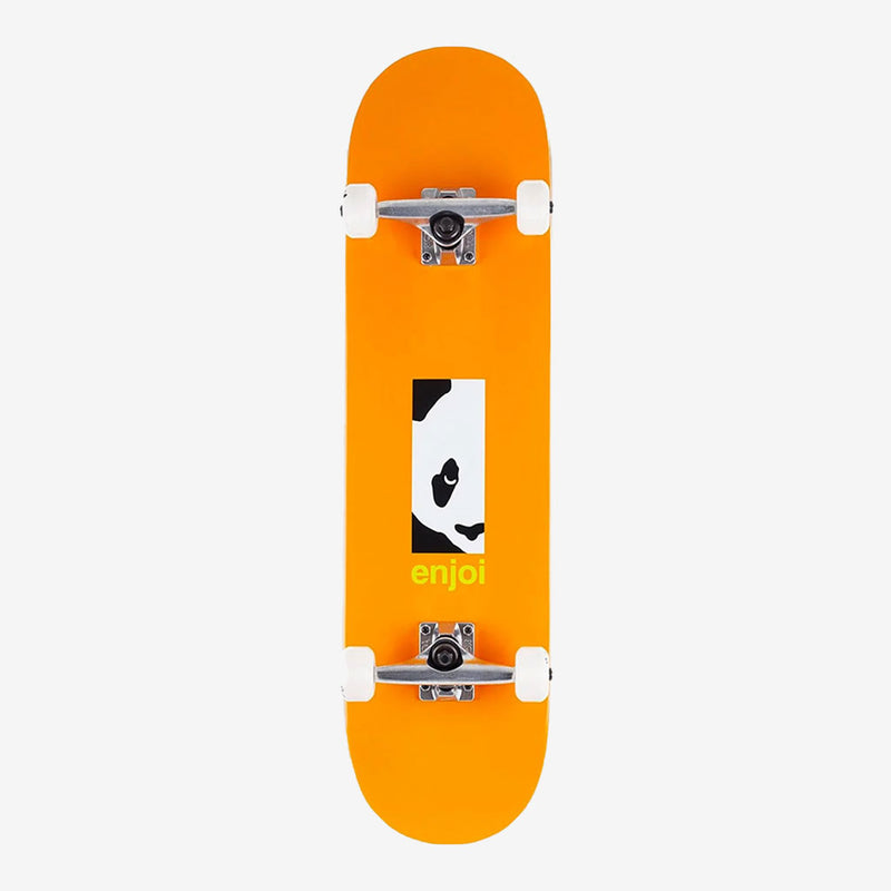 enjoi skateboard complete box panda team (orange) 8.125