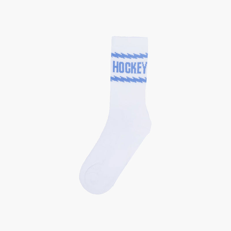 hockey socks razor (white/electric blue)