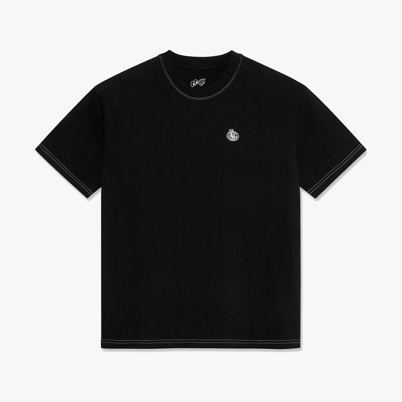 last resort ab tee shirt small atlas contrast stitch (black)