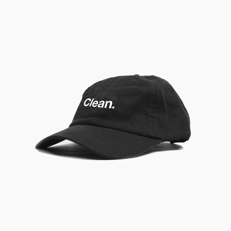 macba life cap baseball polo dad hat clean (black)