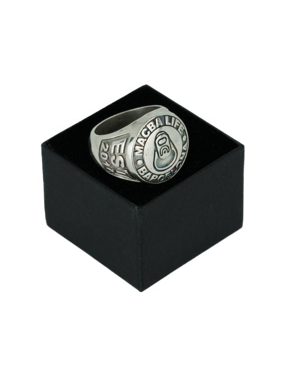 macba life ring superbowl (silver)