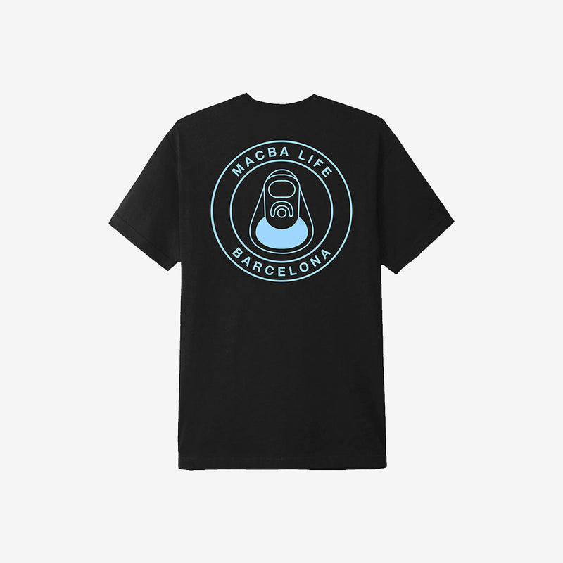 macba life tee shirt og logo (black/blue)
