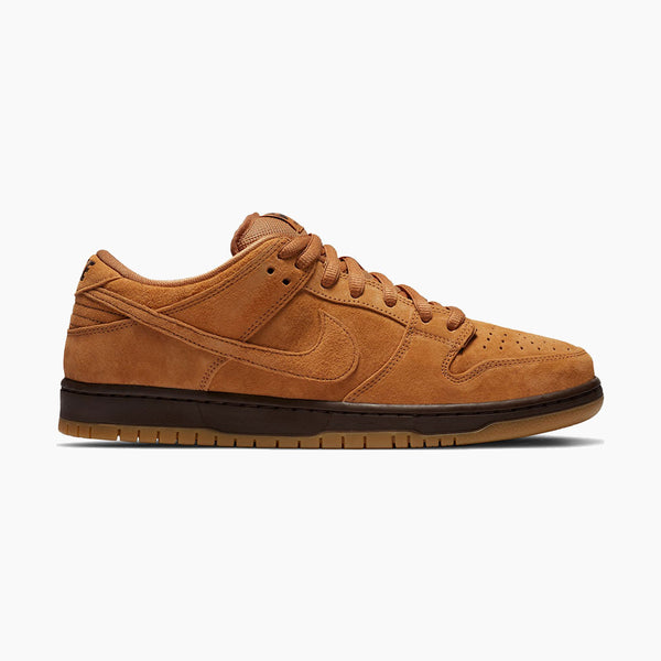 nike sb shoes dunk low pro (flax/flax/baroque brown) wheat
