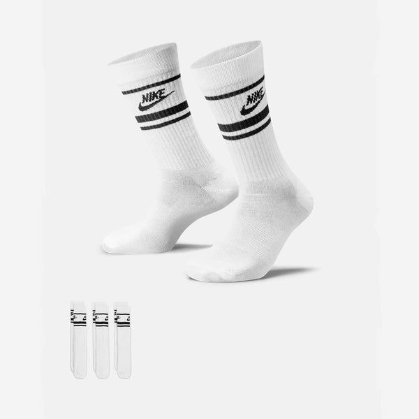nike sb socks pack everyday nsw essential (white/black/black)