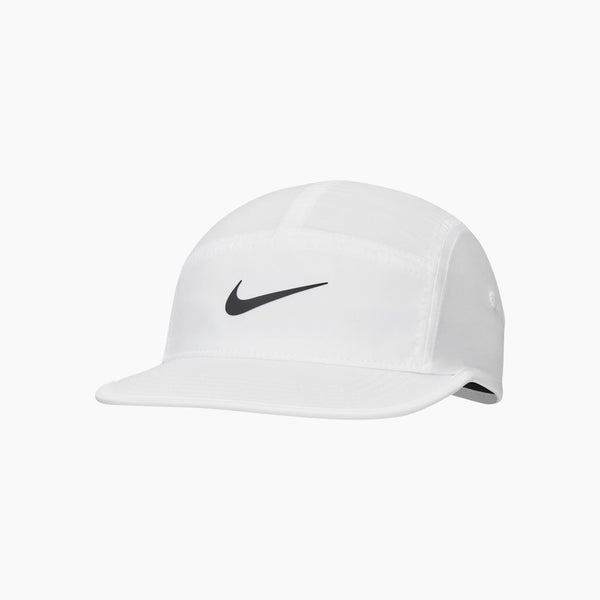 nike sb cap 5 panel unstructured dri-fit fly (white/black)