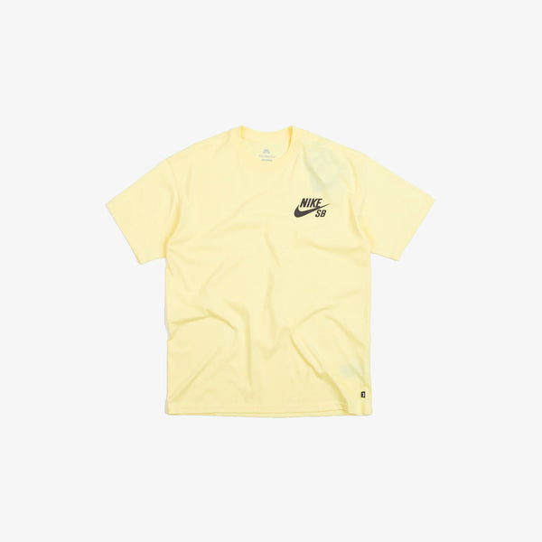 nike sb tee shirt icon logo (lemon chiffon)