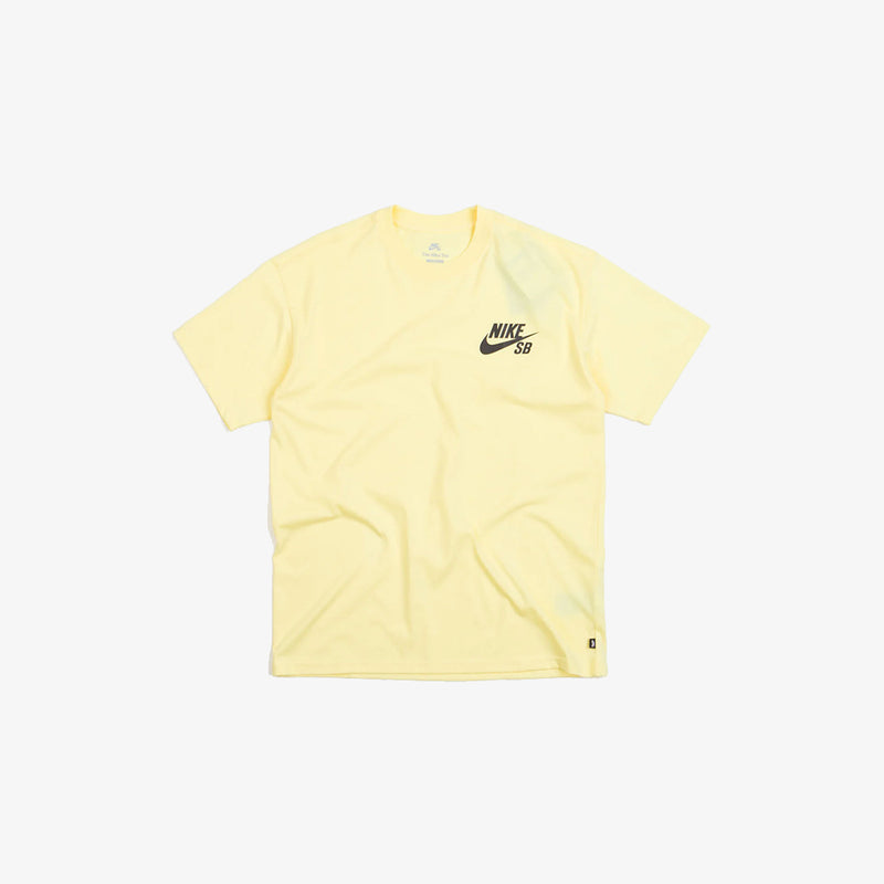 nike sb tee shirt icon logo (lemon chiffon)