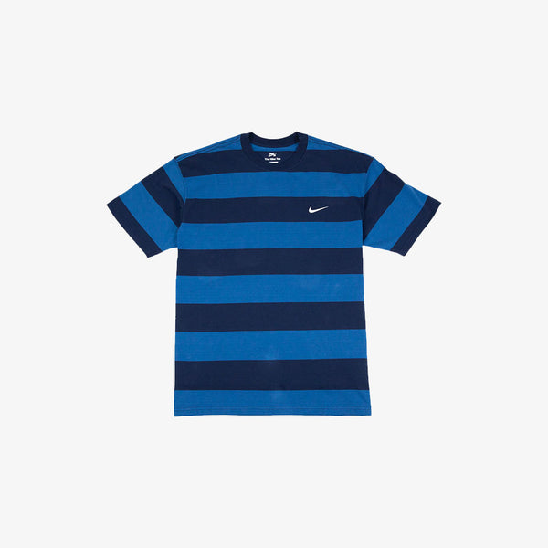 nike sb tee shirt stripe (midnight navy/industrial blue)