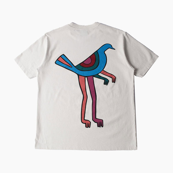 parra tee shirt pigeon legs (light grey)