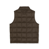 polar jacket vest lightweight puffer (brown)