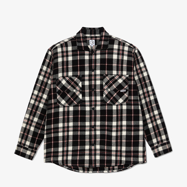 polar shirt overshirt flannel long sleeves big boy (black/cloud/red/white)
