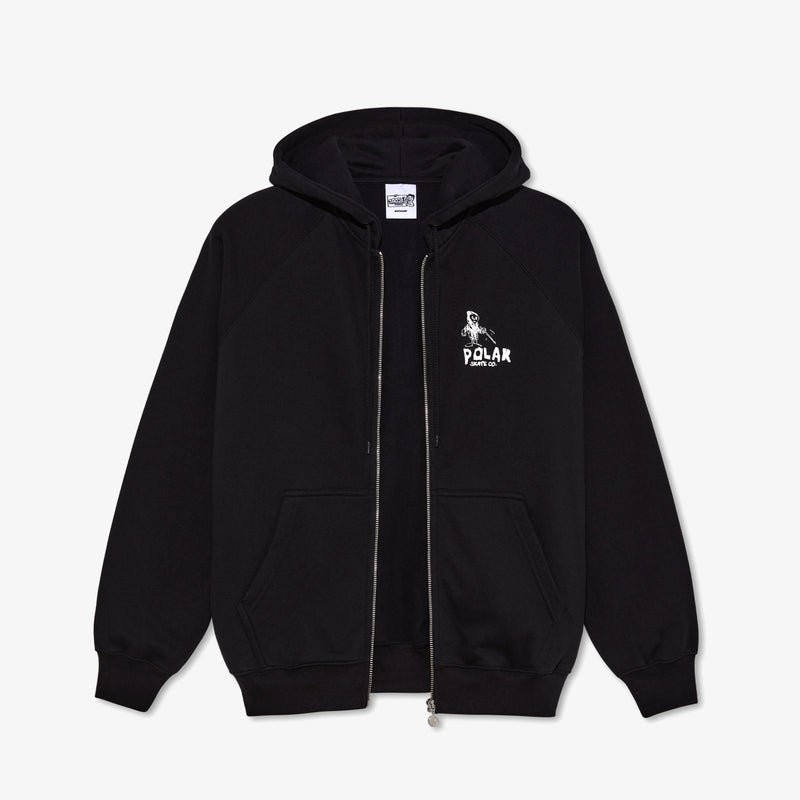 polar sweatshirt hooded zip default reaper (black)