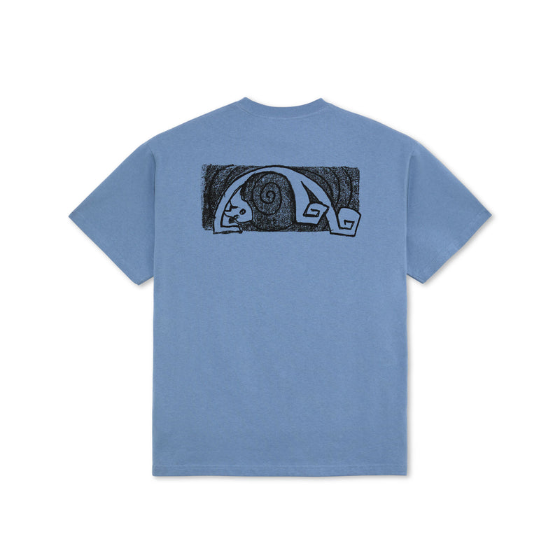 polar tee shirt yoga trippin (oxford blue)