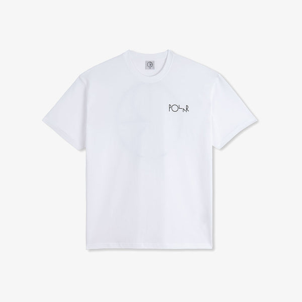 polar tee shirt stroke logo (white/black)