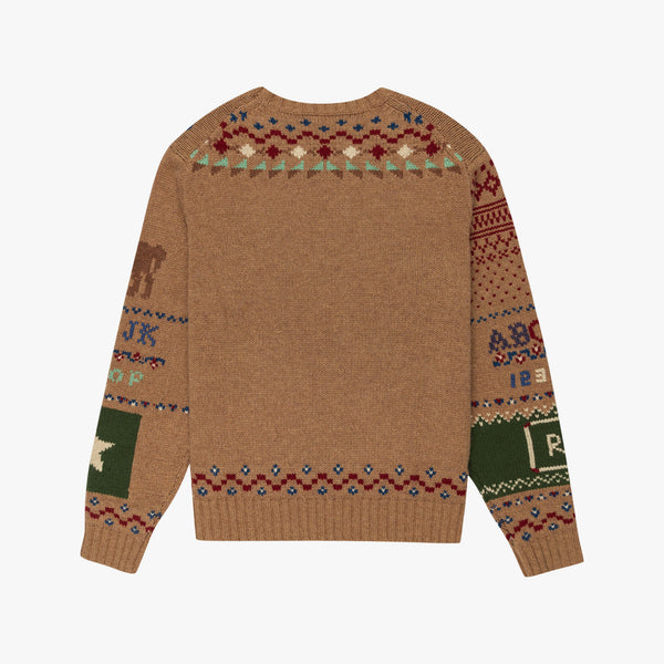 polo ralph lauren sweater element (brown/multi)