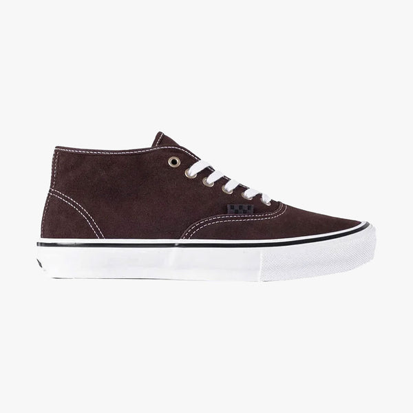 vans shoes skate authentic mid VCU (dark brown/white)