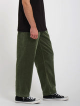 volcom pants cord modown relaxed tapered (squadron green)