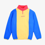 amigos sweatshirt three quarter zip (blue/banana/bubble)