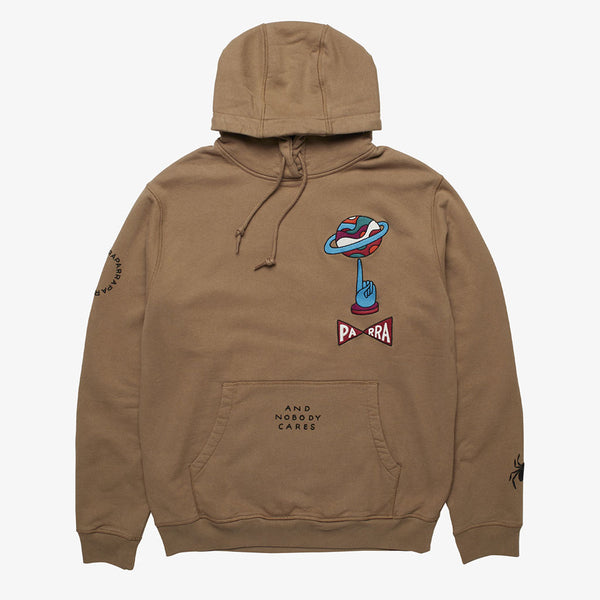 By Parra Worked Balance Hooded Sweatshirt (Camel)