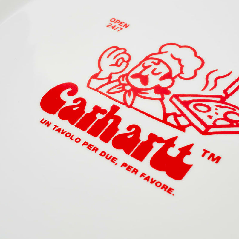 Carhartt Bene Pizza Plate Pocelain White