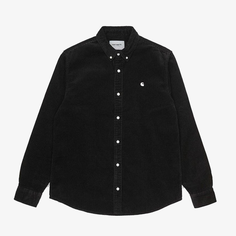 Carhartt Wip L/S Madison Cord Shirt Black Wax