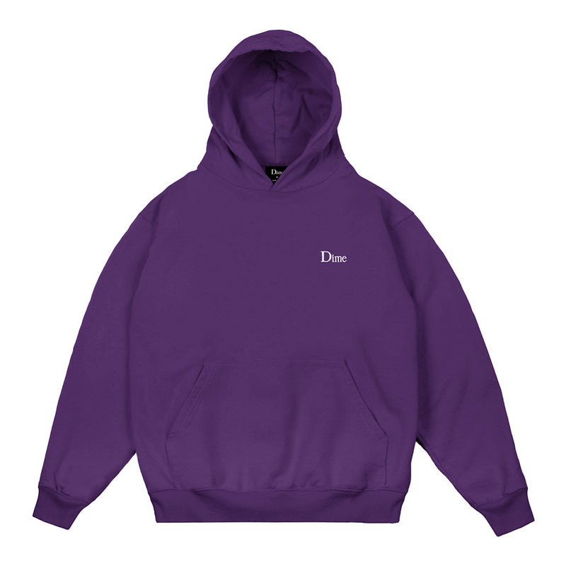 Dime MTL Classic Small Logo Purple Hoodie